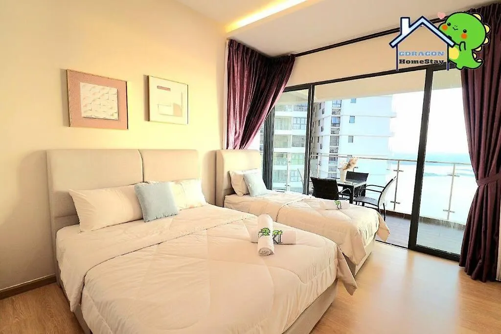 4Br High Floor Unblock Seaview Danga Bay Lovell By Gdragon Homestay Johor Bahru 0*,