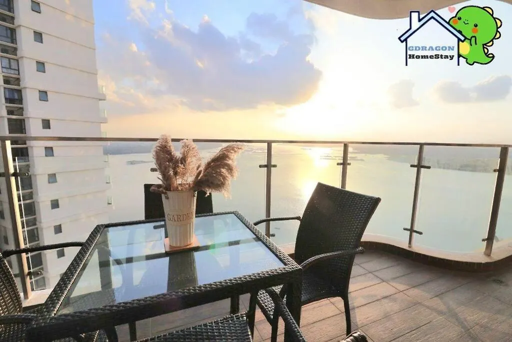 4Br High Floor Unblock Seaview Danga Bay Lovell By Gdragon Homestay Johor Bahru