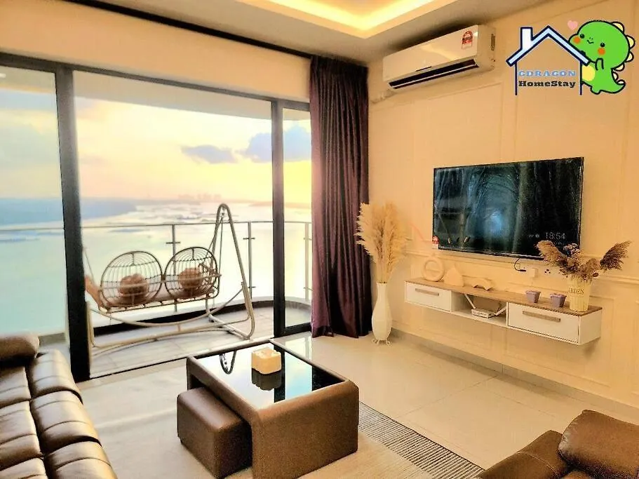 4Br High Floor Unblock Seaview Danga Bay Lovell By Gdragon Homestay Johor Bahru